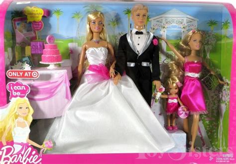 2009 Target I Can Be Wedding Barbie Ken Skipper And Kelly Toy Sisters