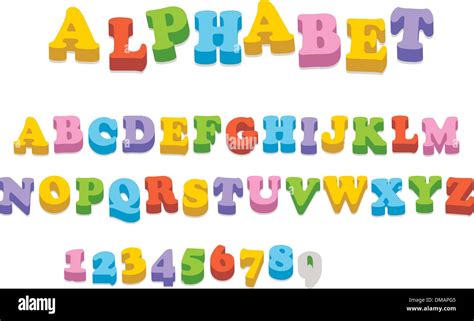 Alphabet Magnets Refrigerator Stock Vector Images Alamy