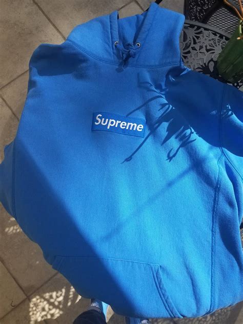 Supreme Supreme Baby Blue Box Logo Hoodie Grailed