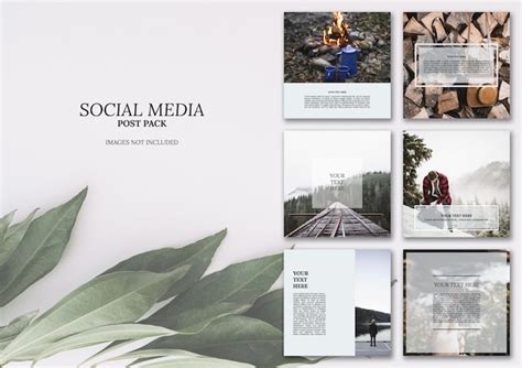 Social Media Post Pack A Versatile Collection Of Square Layout