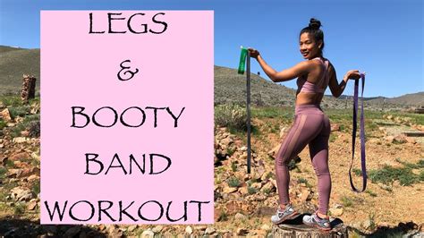legs and booty band workout toned leg and butt workout resistance band workout youtube