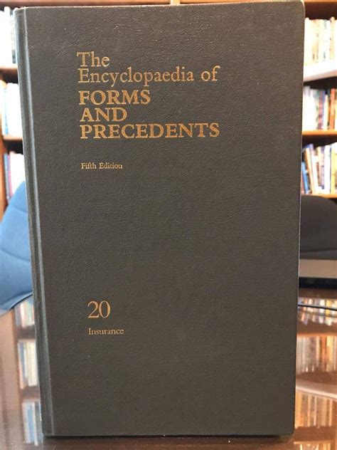 The Encyclopaedia Of Forms And Precedents Fifth Edition Volume 20