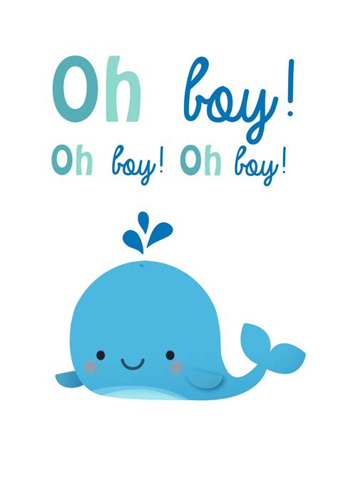 Free Printable New Baby Boy Cards
