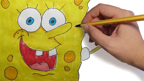 Como Dibujar A Bob Esponja Paso A Paso Bob Esponja How To Draw Sponge