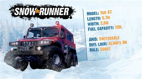Scout Yar 87 Vehicle In Snowrunner Snowrunner Mods For Pc