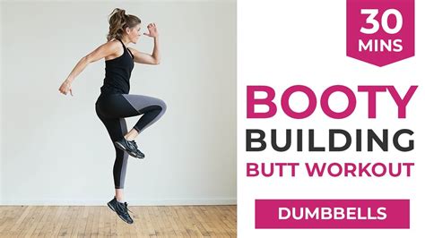 30 Minute Booty Building Workout The 6 Best Glute Exercises At Home Dumbbells Weightblink