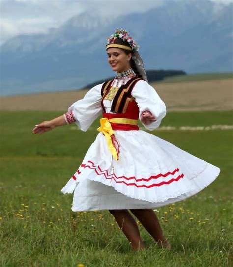 Spiš Slovakia Traditional Outfits Folk Dresses Folk Costume