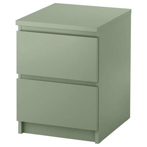 Ikea Dresser Malm 2 Drawers Night Table Drop Table 5 Colours Ebay