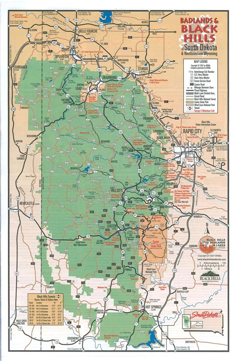 Map Of Black Hills Sd Maping Resources