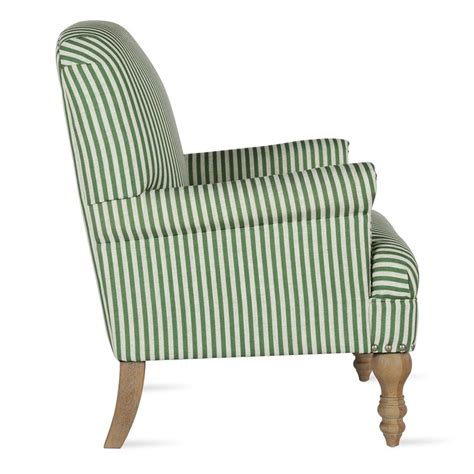 Dorel Living Jaya Accent Chair In Green Stripe