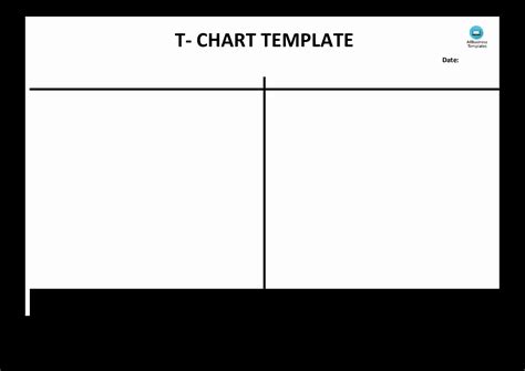 T Chart Template Word Luxury Free T Chart Example Blank In 2020 Pie