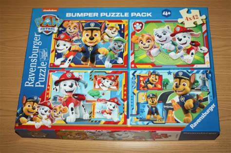 Ravensburger Paw Patrol Team Bumper Puzzle Pack 4 X 42 Jigsaw Brand New