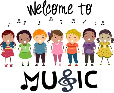 Music Class Kids Singing Clipart 1050x871 Png Clipart Download