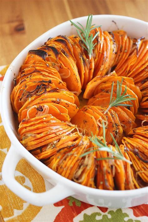 Wash & slice potatoes approximately 1/4 inch thick. Crispy Roasted Rosemary Sweet Potatoes - The Comfort of ...
