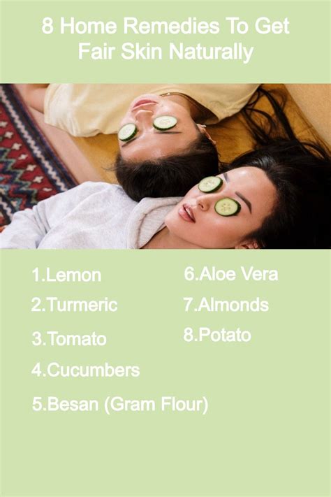 8 Home Remedies To Get Fair Skin Naturally Skin Tanning Remedies