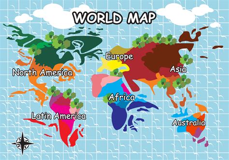 World Map Illustration Vector 105905 Vector Art At Vecteezy