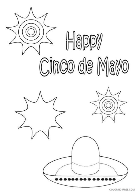 5 De Mayo Coloring Pages Printable Sheets Page Happy Cinco De 2021 09