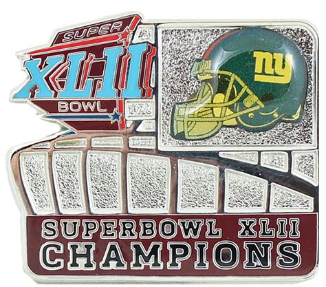 New York Giants Super Bowl Xlii Champions Stadium Pin