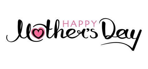 Happy Mother S Day Handwritten Inscription Stock Vector Illustration