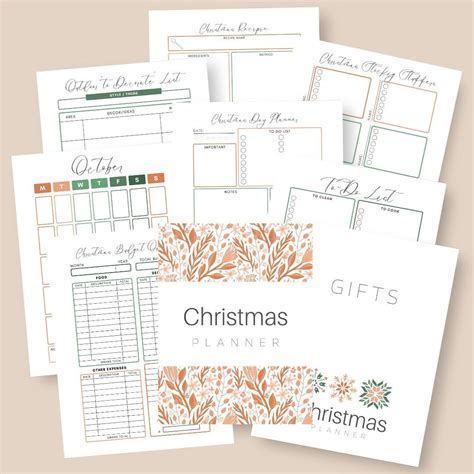 Undated Printable Christmas Planner Holiday Planner Etsy