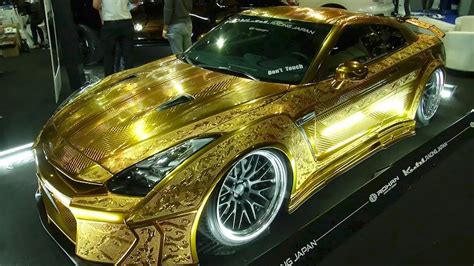 One Million Dollar Gold Engraved Car Dazzles At Dubai Motorshow Youtube
