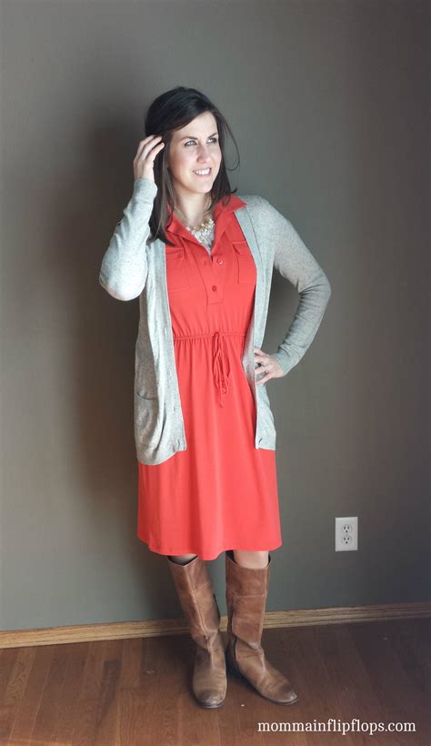 what i wore real mom style cardigan over a dress realmomstyle momma in flip flops real mom