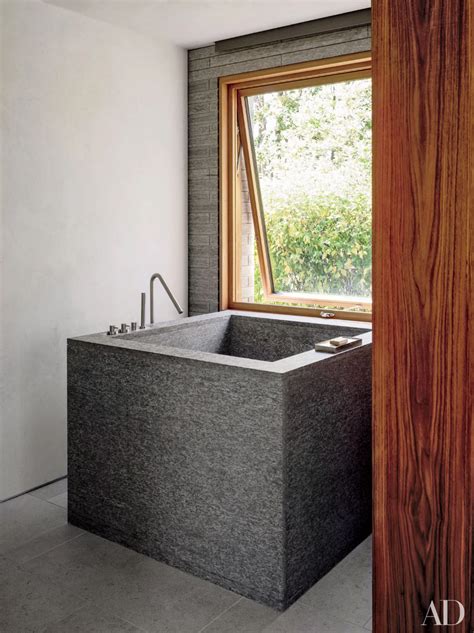 13 Gorgeous Minimalist Bathrooms Architectural Digest Guest Bathroom