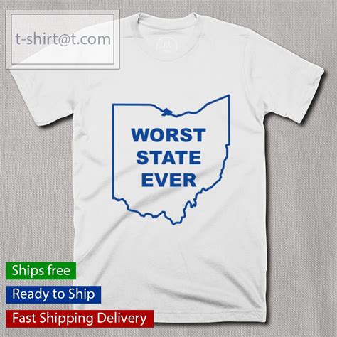 Mens Ohio Worst State Ever T Shirt