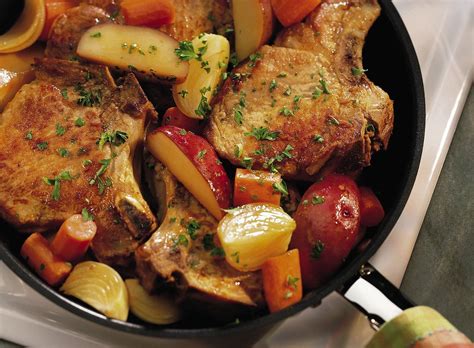 Leftover pork makes a week of delicious recipes if you plan for it. Pork Chop Skillet Dinner Recipe | INGREDIENTS: 4 pork loin ...