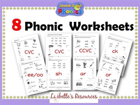 8 Phonics Worksheets Free Teaching Resources