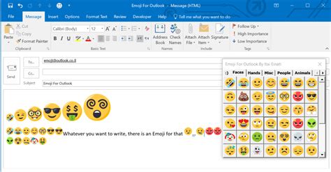 How To Insert Emoticons In Outlook Emails Images And Photos Finder