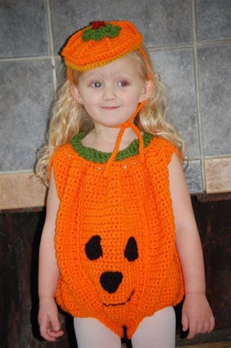 Toddler Pumpkin Costume And Hat Crochet Pattern Pdf 467 Etsy