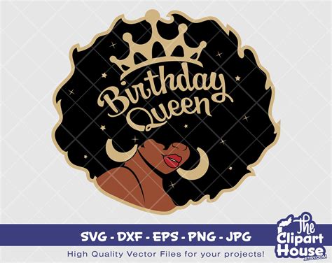 Birthday Queen African American Svg Black Woman Svg Etsy