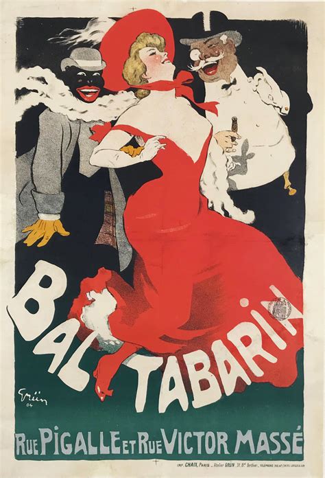 Bal Tabarin By Jules Alexandre Grun Original 1904 Antique Cabaret Advertisement Stone Lithograph