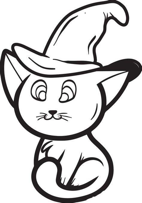 Looking for ways to celebrate halloween with your family or in the classroom? FREE Printable Halloween Cat Coloring Page for Kids #2 ...