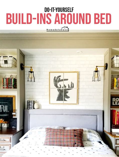 Diy Built Ins Around Bed Final Reveal Bedroom Built Ins Shelves In