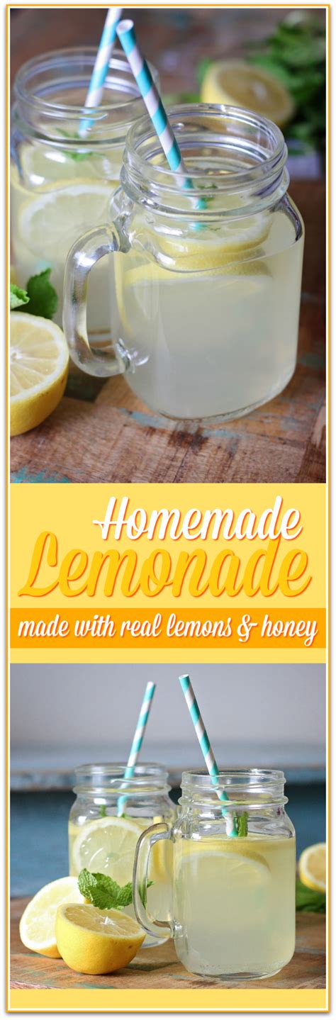 Homemade Lemonade With Real Lemons And Honey Primally Inspired