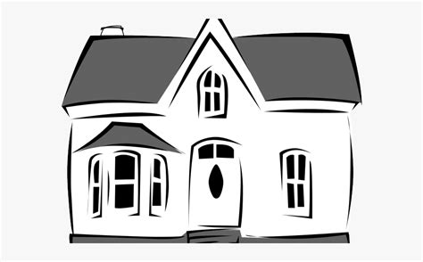 Clipart black and white house. White House Clipart Cool House - Black And White Cartoon ...