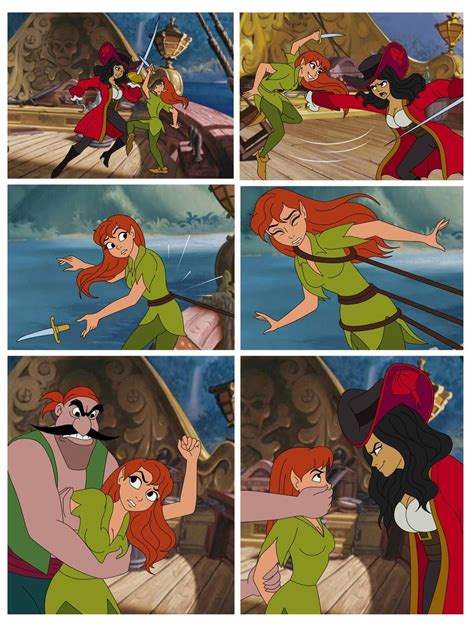 Pan And Hook By Serisabibi On Deviantart Captain Hook Disney Girl