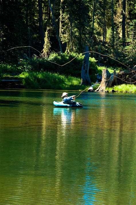 Flyfishing At Goose Lake 2 Ford Pinchot Woman Using Flo Flickr