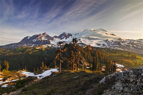 Mount Baker In The Morning Light Nov Andy Porter Images