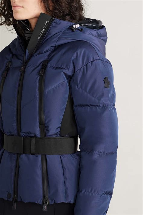 Blue Goncelin Hooded Quilted Shell Down Jacket Moncler Grenoble Net