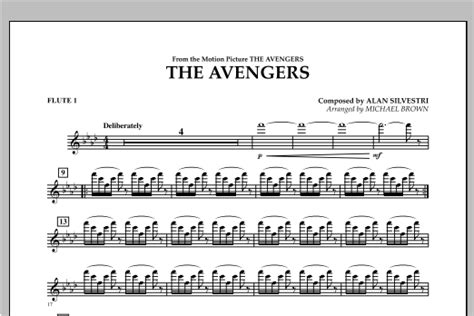 The Avengers Flute 1 Sheet Music Michael Brown Concert Band