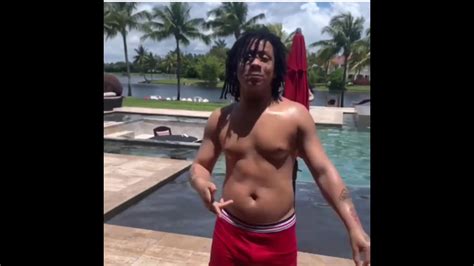 Trippie Red Jumps In The Pool Smoking Backwoods Butt Naked Youtube
