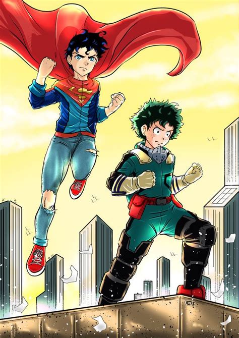 Crossover Jon Kent Superboy And Deku By Diego Ssa On Deviantart