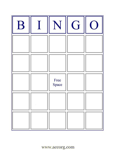 Blank Bingo Cards If You Want An Image Of A Standard Bingo Card With