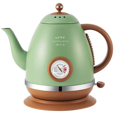 Electric Kettle with Thermometer Stainless Steel 1.5L 1000W Gooseneck