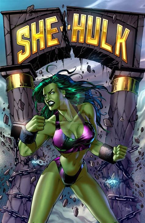 She Hulk Busts Loose Crimefighters In Chains Luscious