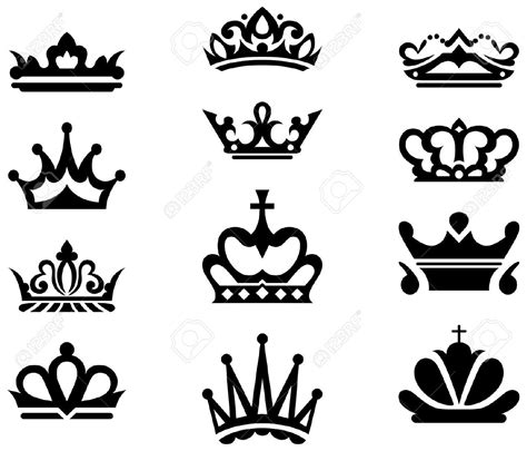 Vector Queen Heads Crown Illustration Crown Drawing Princess Crown