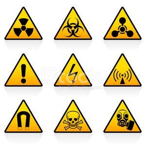 Hazard Symbols Stock Clipart Royalty Free Freeimages